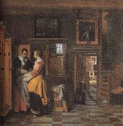 Pieter de Hooch, The linen cupboard